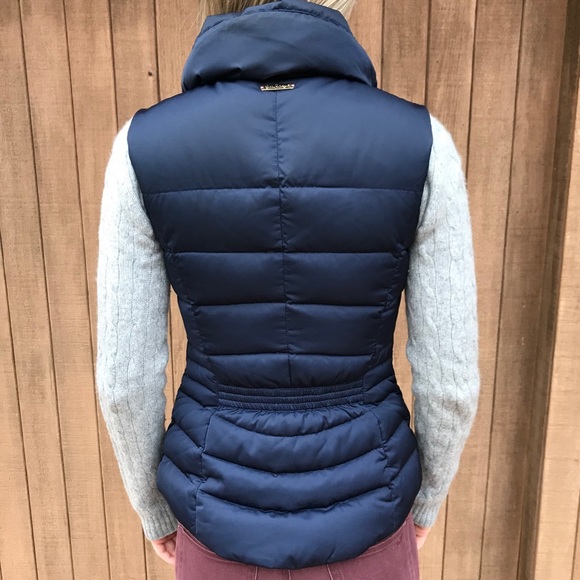 Lily Pulitzer Navy Blue Down Vest - Picture 2 of 8